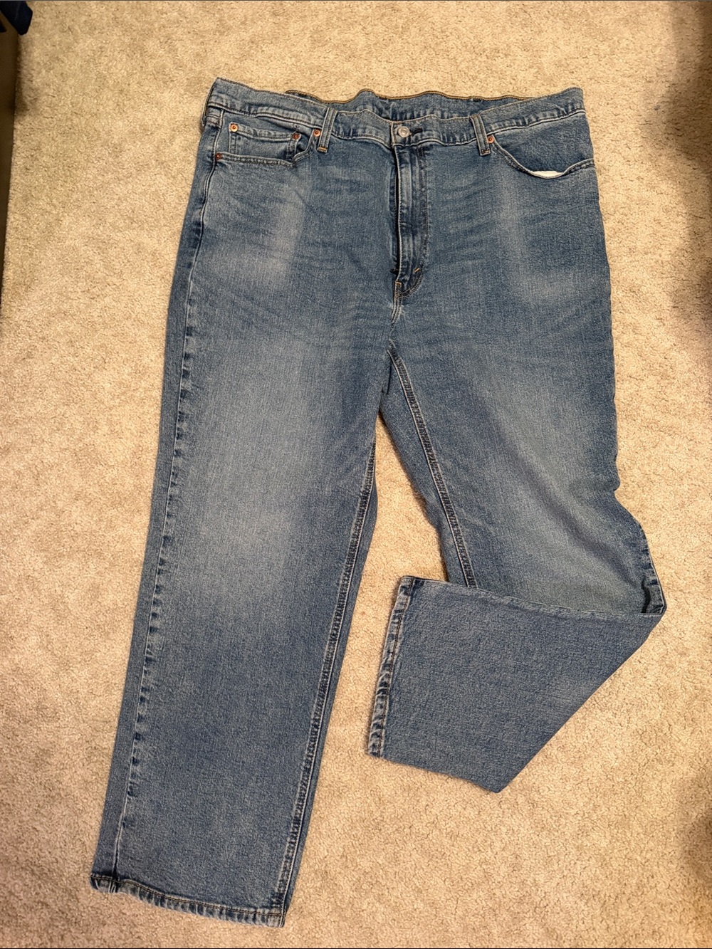 Levi's Straight Fit Blue Denim Jeans